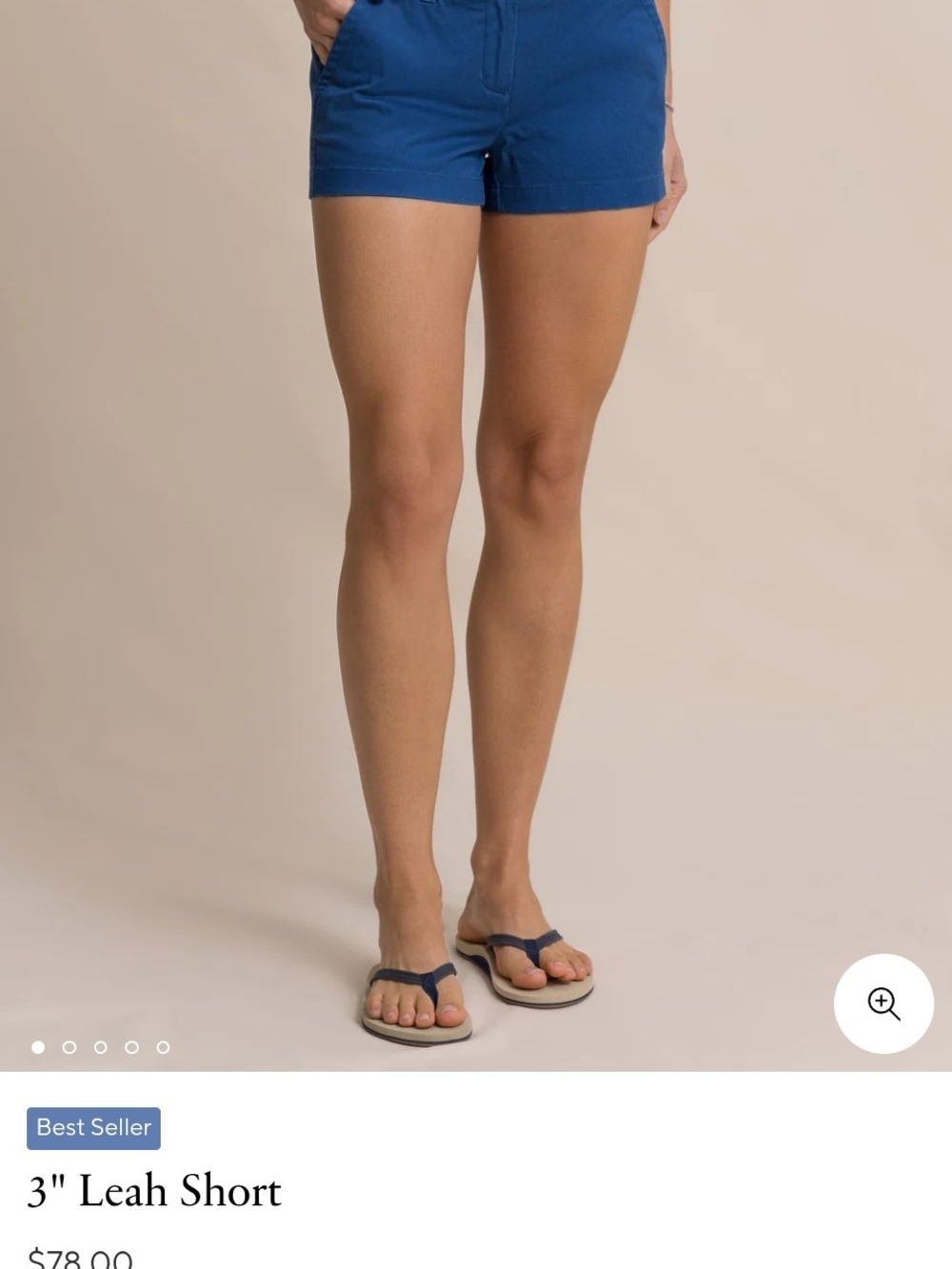 Southern Tide 3" Leah Short in Royal Blue